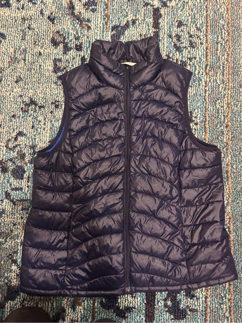 Old Navy Navy Blue Size L Quilted Puffer Vest